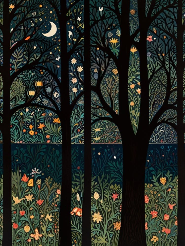 William Morris Night In The Woods 31