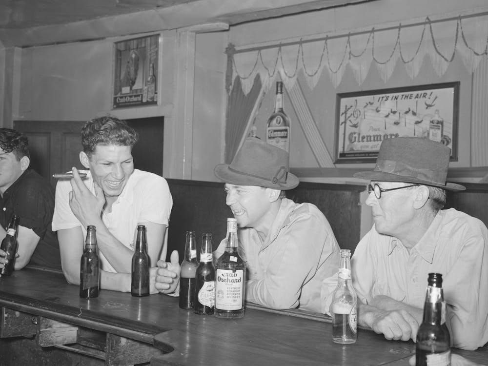 Barroom Scene On Payday, Mogollon, New Mexico By Russell Lee