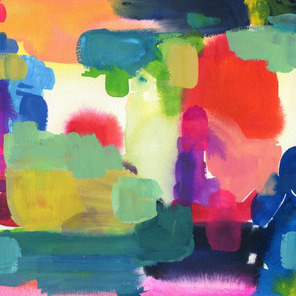 Abstract Painting with Red