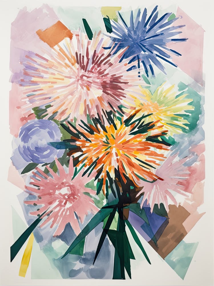Aster Flower Illustration 4