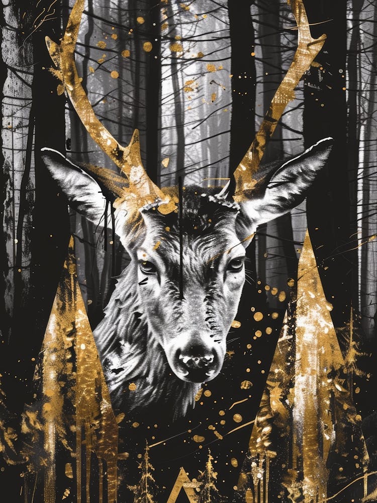 Cerf Dans Les Bois 19