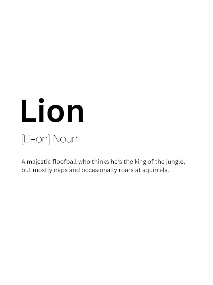 Lion Definition Meaning 1