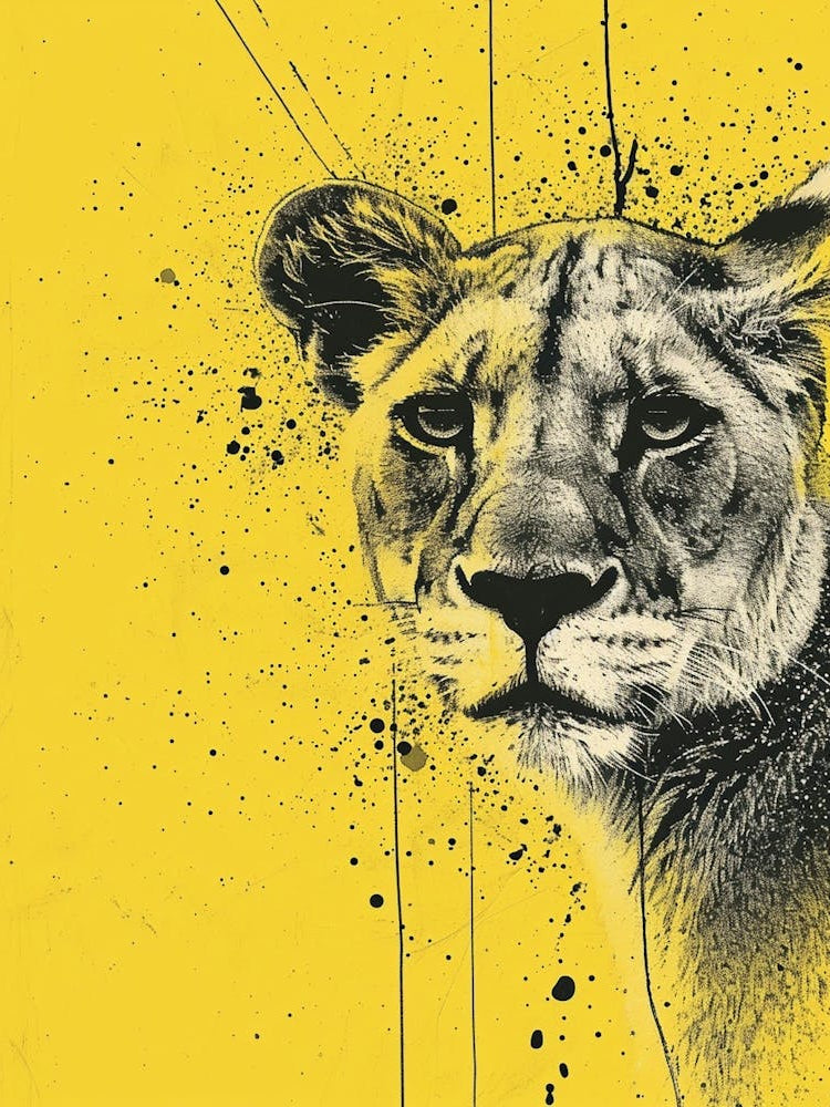 Yellow Mountain Lion 1