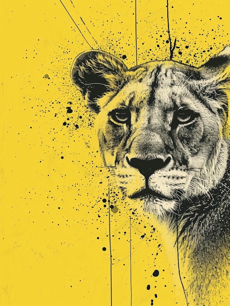 Yellow Mountain Lion 1