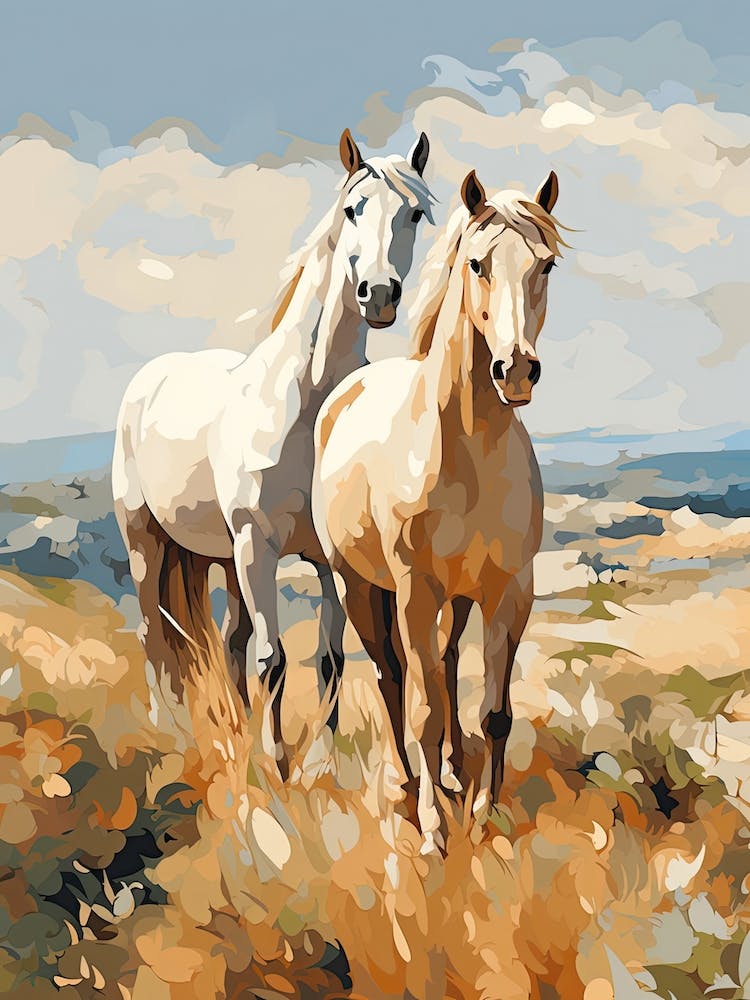 Horses Painting In Andalusia Spain 1