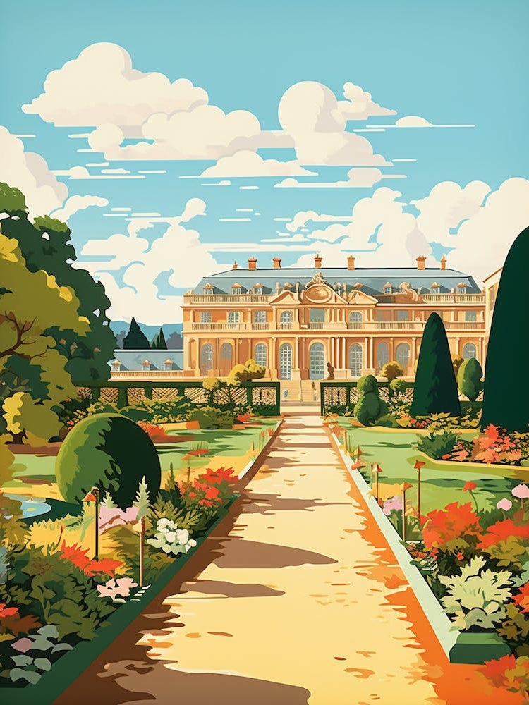 Park Of The Palace Of Versailles France Gardens 2 