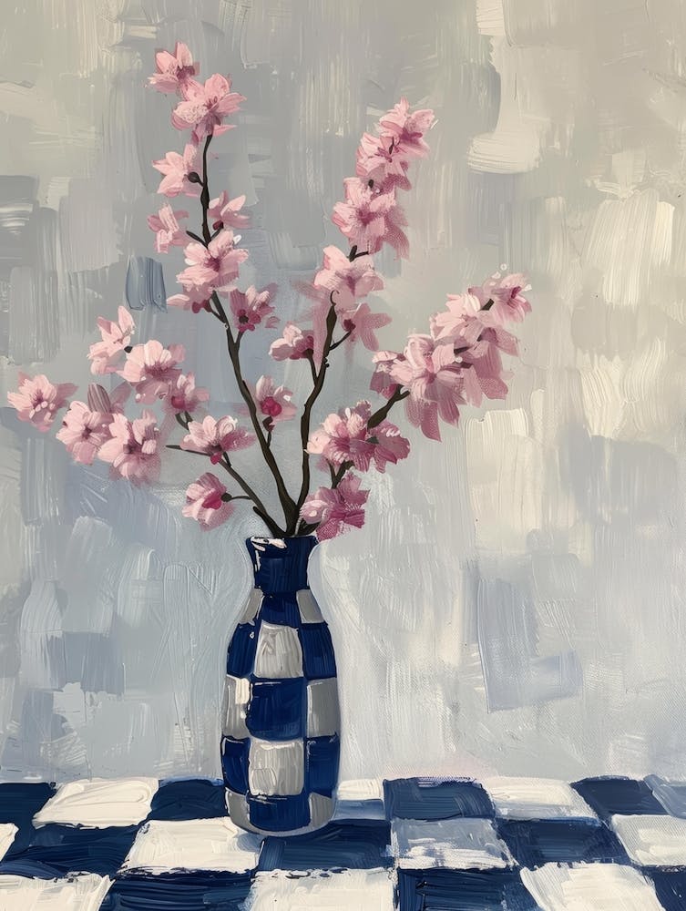 Cherry Blossoms In A Vase