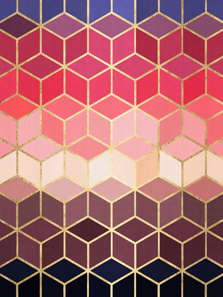 Cubes and golden lines