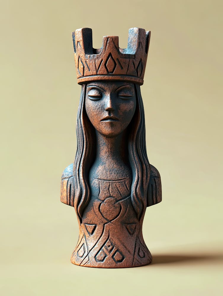 Viking Queen, Tafl Chess, Viking's Chess Poster