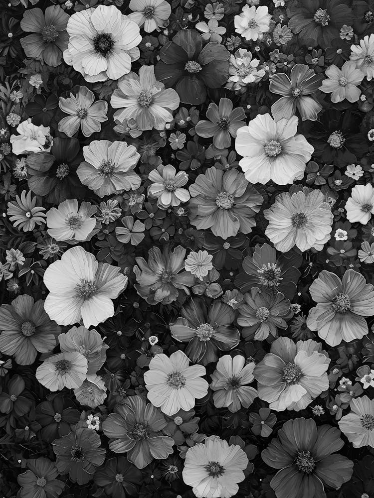 Black And White Flowers 86