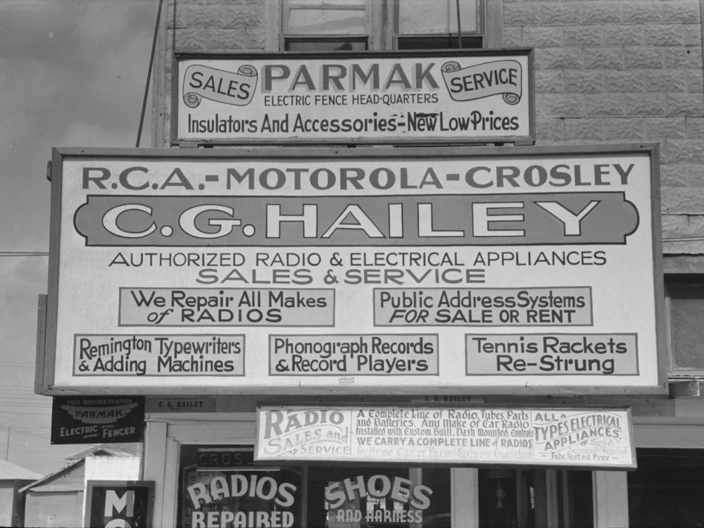 Sign On Store, Robstown, Texas By Russell Lee