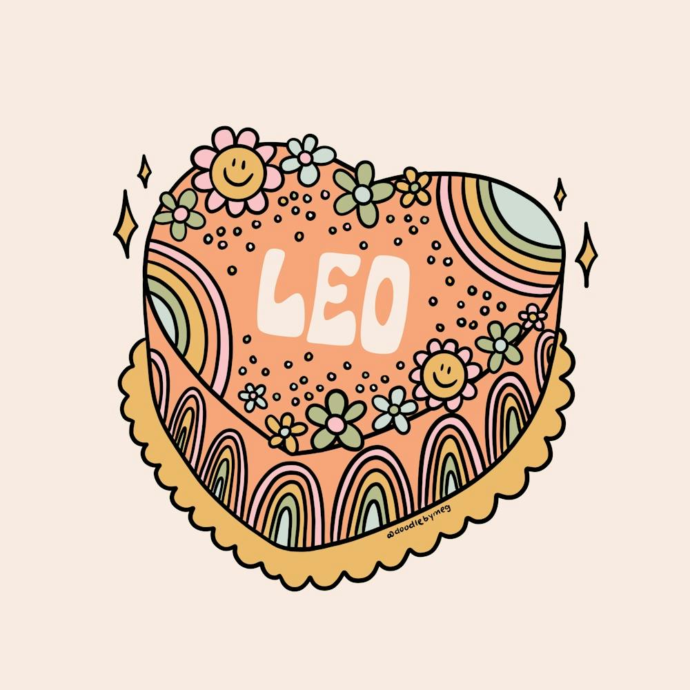Leo Heart Cake