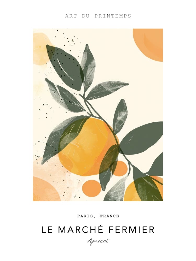 Apricot Le Marche Fermier Poster 3