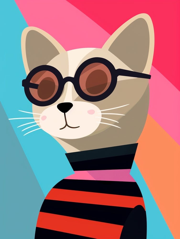Little Puma 2 Wearing Sunglasses