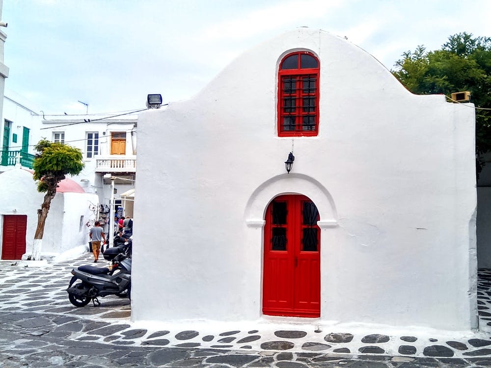 Red Door in Mykonos (Greece Series)
