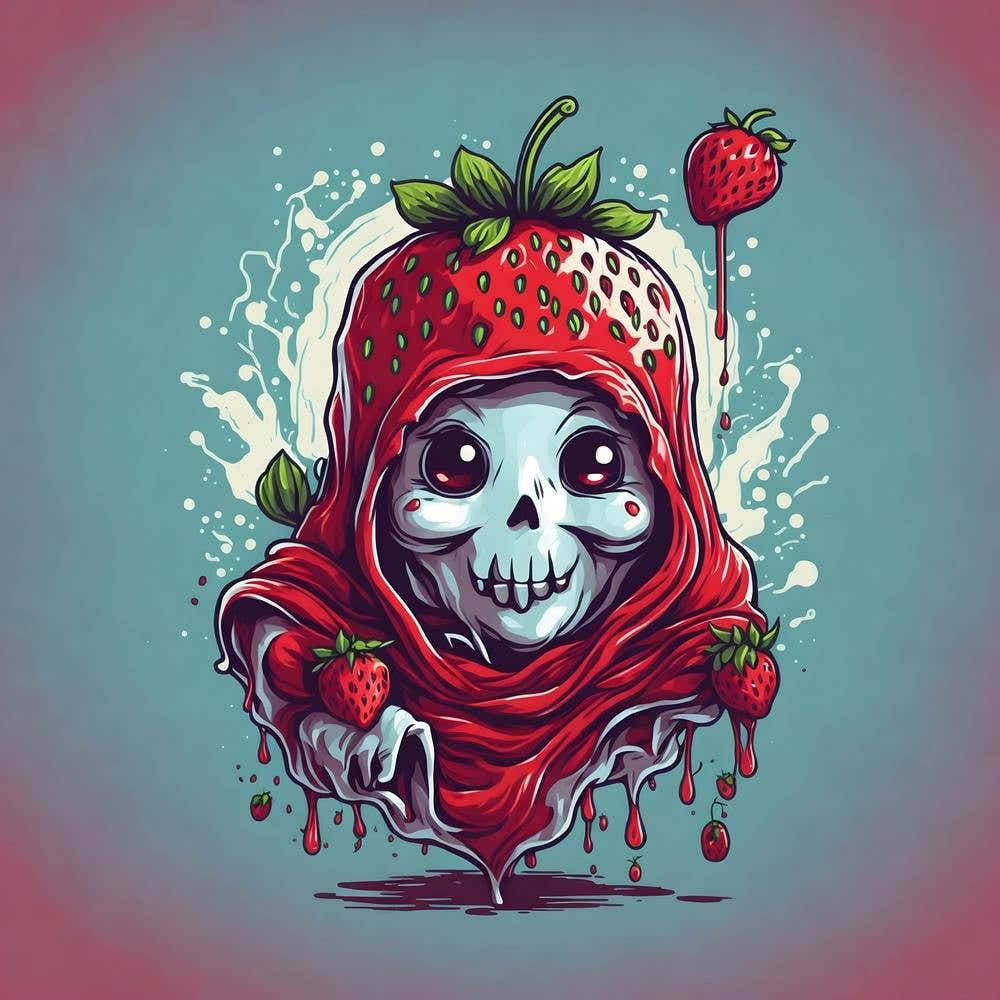 Strawberry Skull