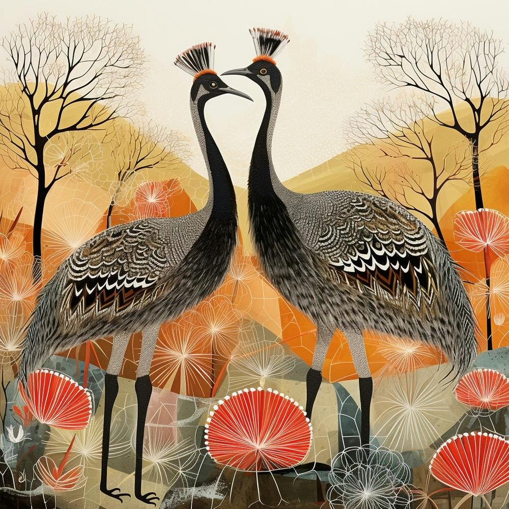 Vogel In Natur Emu 1
