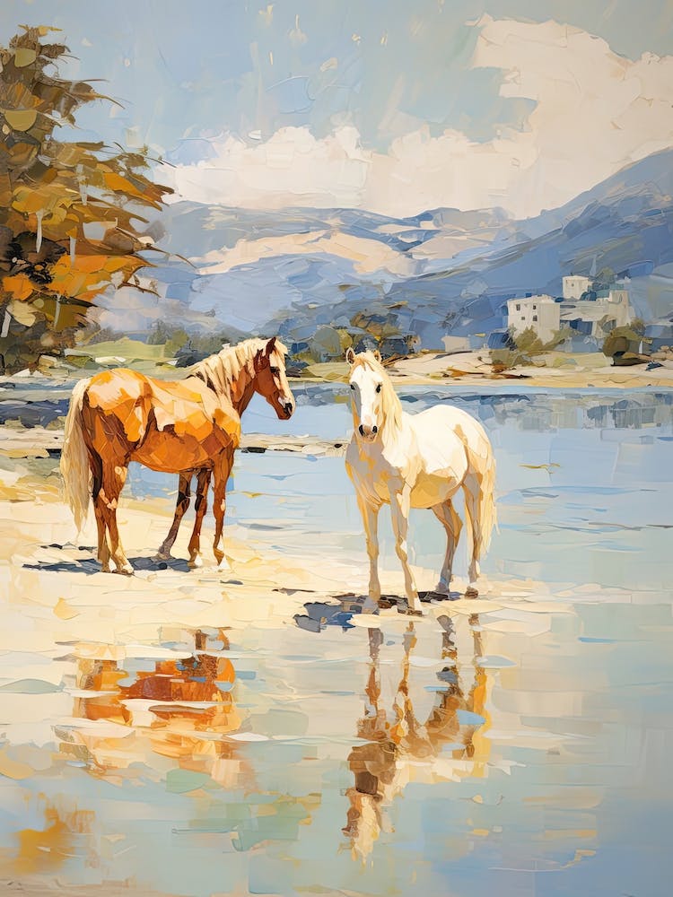 Horses Painting In Queenstown, New Zealand 2