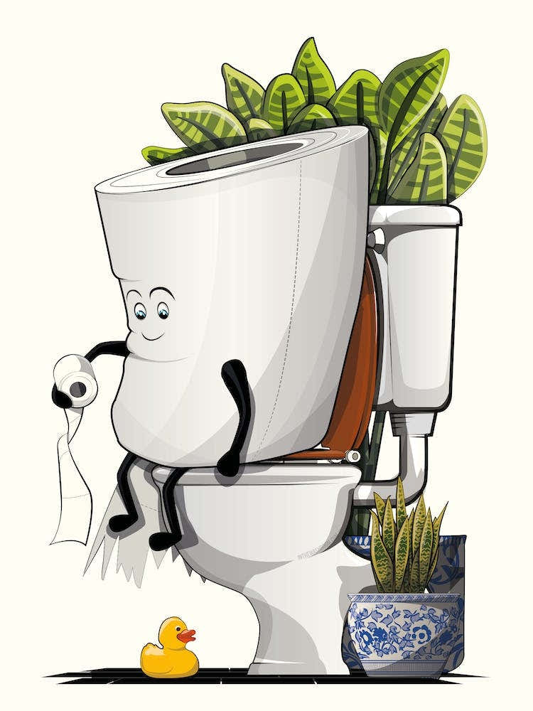 Toilet Paper On The Toilet