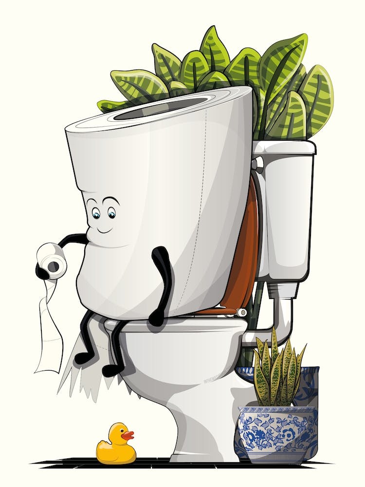 Toilet Paper On The Toilet