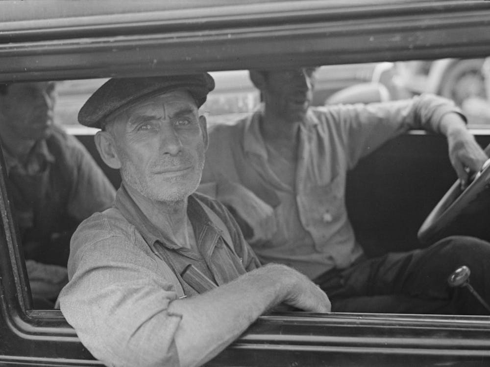 Untitled Photo, Possibly Related To Farmers At Sale Of S,W, Sparlin, Orth, Minnesota By Russell Lee