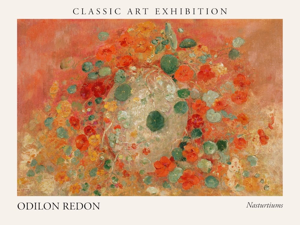 Nasturtiums, Odilon Redon Poster