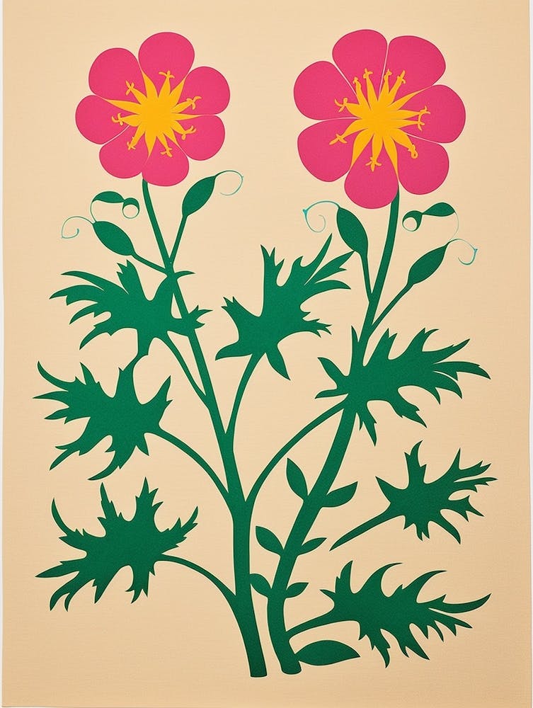 Cut Out Style Flower Art Love In A Mist Nigella 2