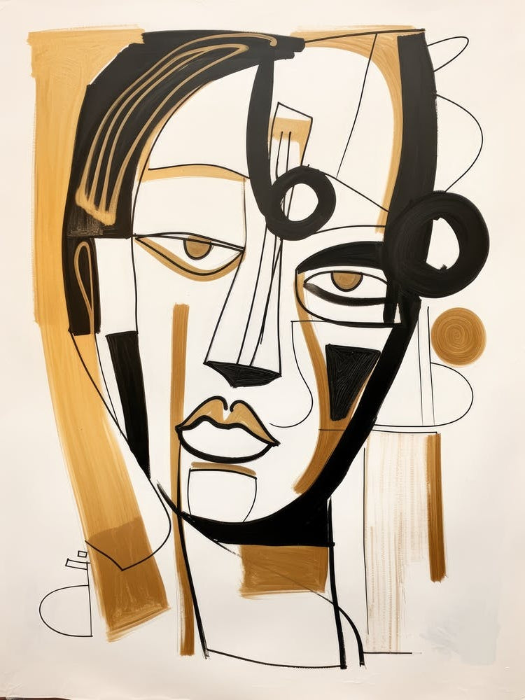 Abstract Portrait Of A Woman 13