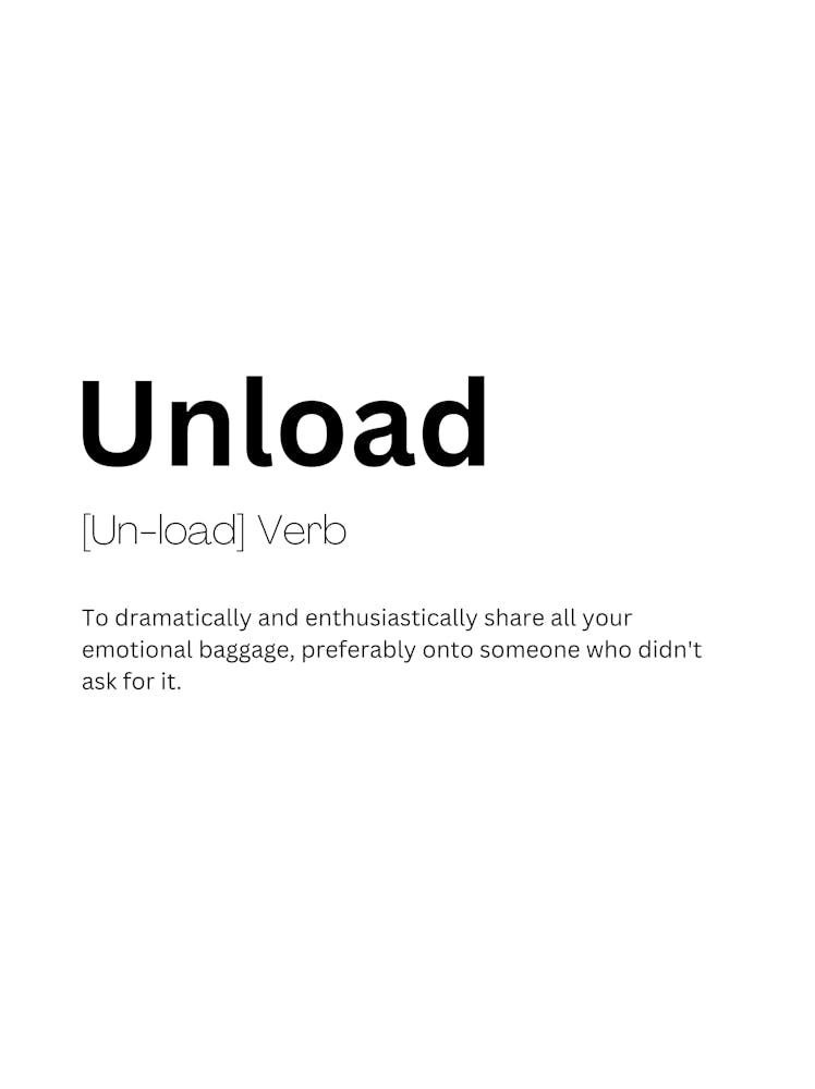 Unload Definition Meaning
