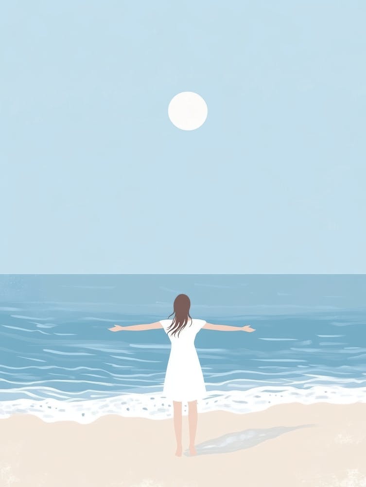 Girl On The Beach 3