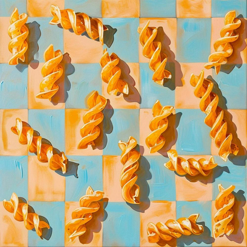 Fusilli Pastel Checkerboard 1