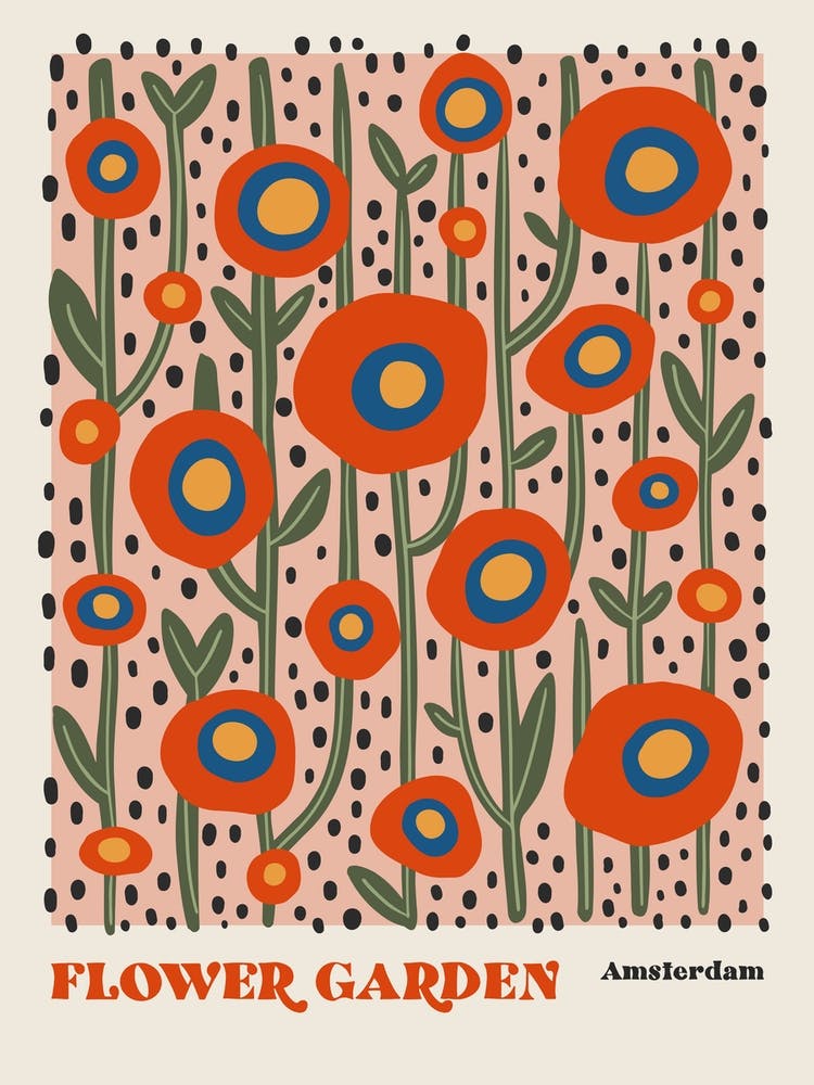 Flower Garden Amsterdam Pink