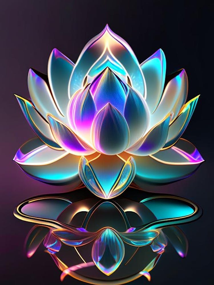 Double Lotus Holographic 3