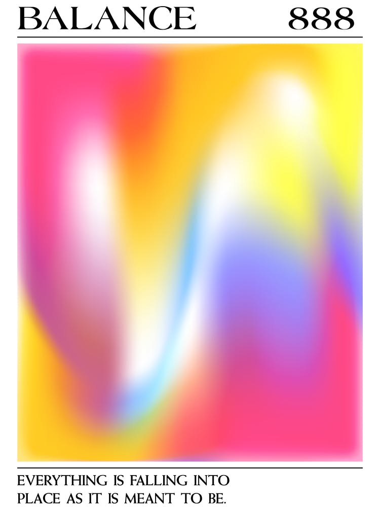 Balance, Angel Number 888, Aura Gradient