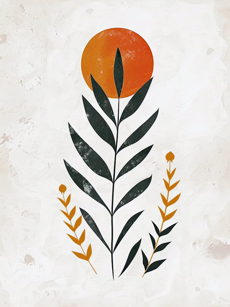 Orbiting Echoes Of Vibrant Horizons Mid Century Style