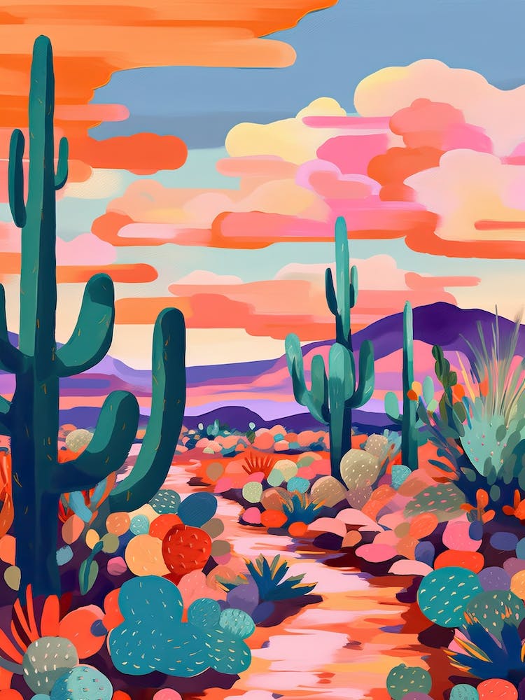 Colourful Desert Illustration 5