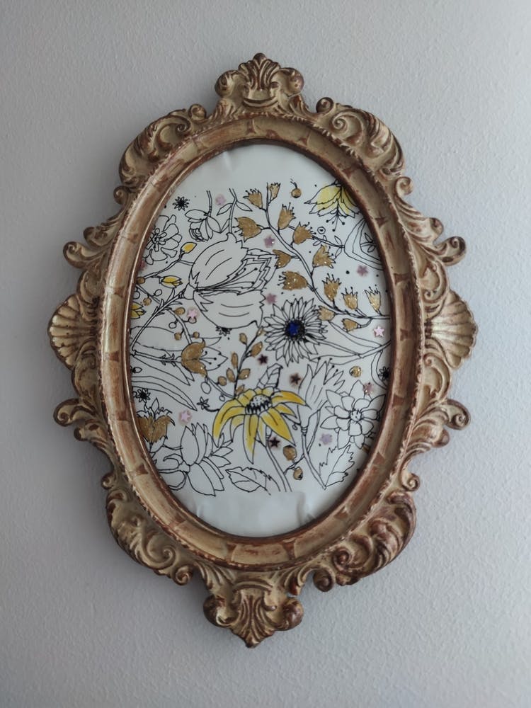 Floral Frame Nice Packaging