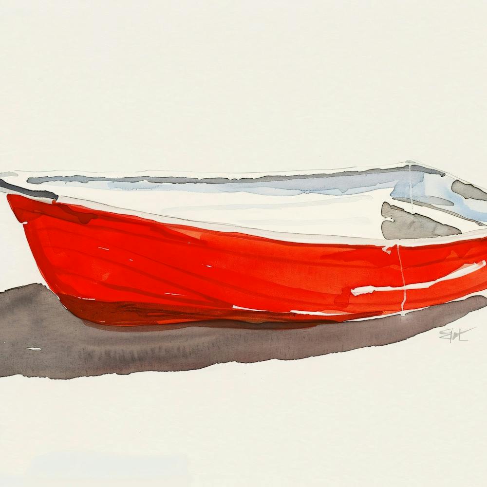 Rotes Boot 2