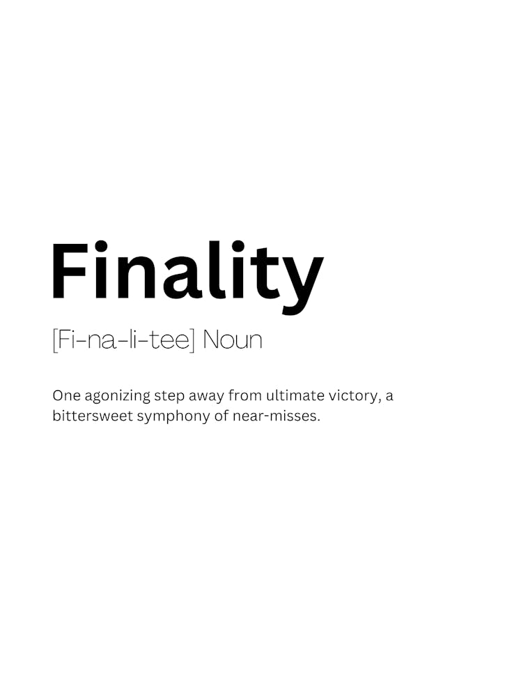 Finality Definition Meaning