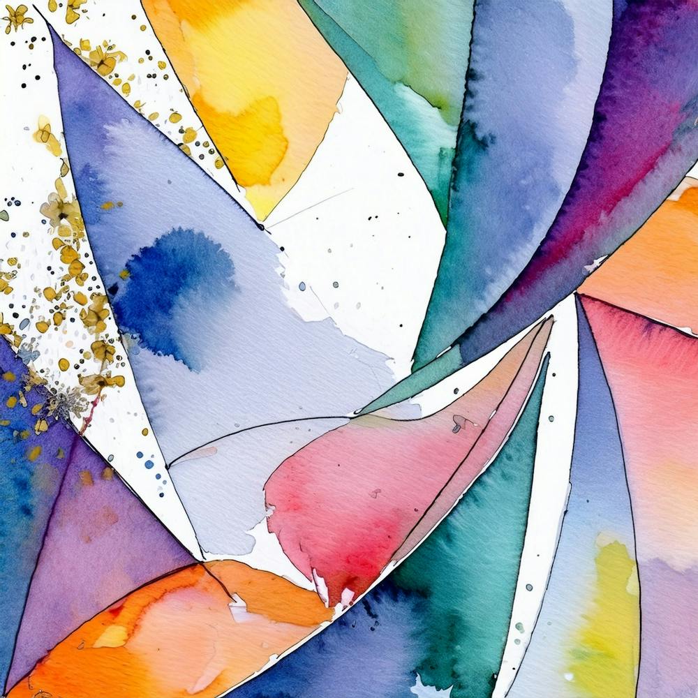 Abstract Watercolor Painting
