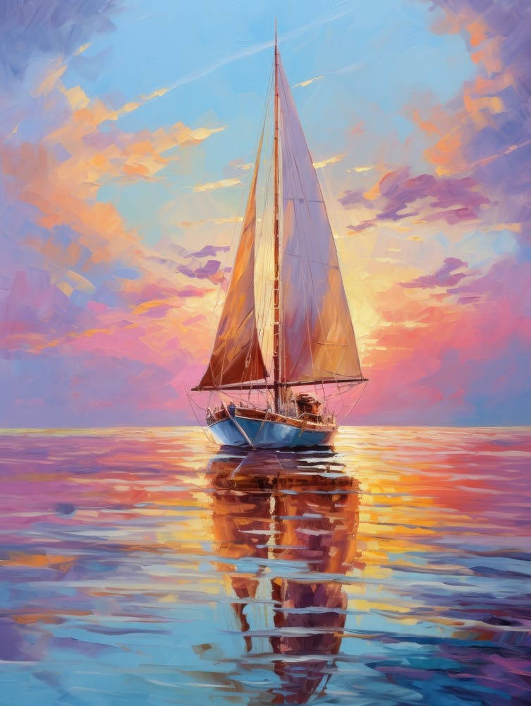 Sailboat At Sunset 23