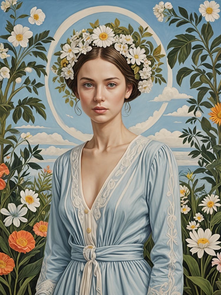 Girl With A Flower Crown