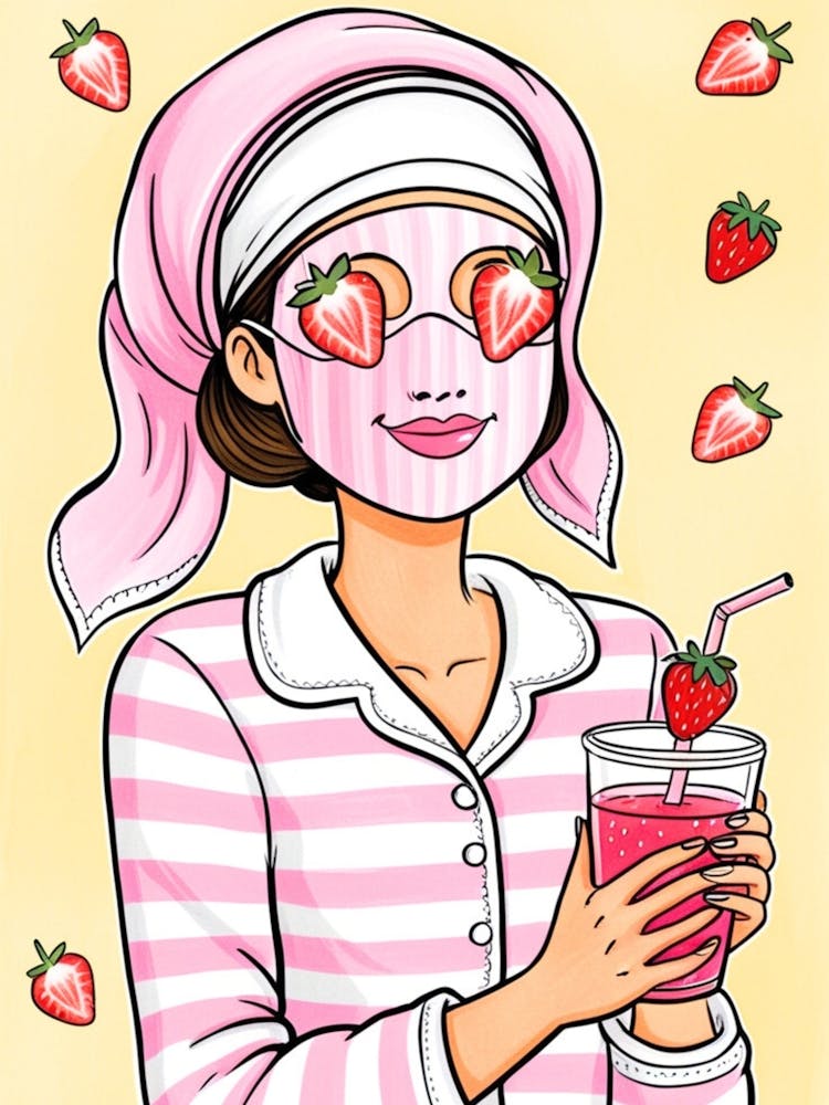 Strawberry Face Mask 1