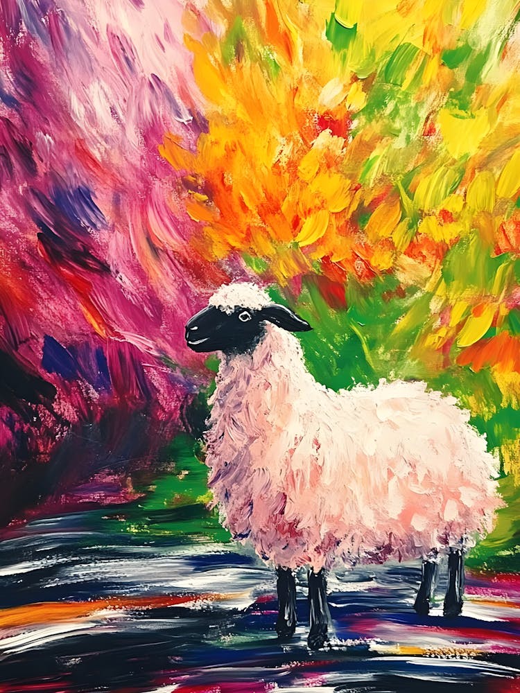 Sheep In Autumn