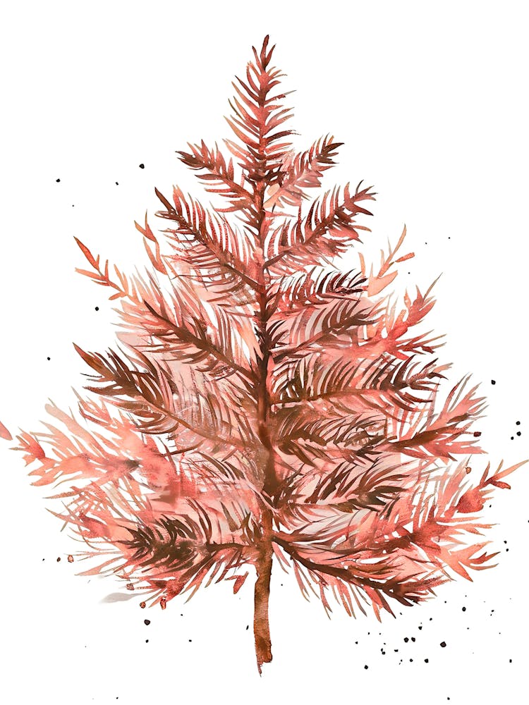Watercolor Christmas Tree 1