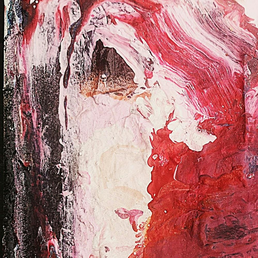 Frau in Rot