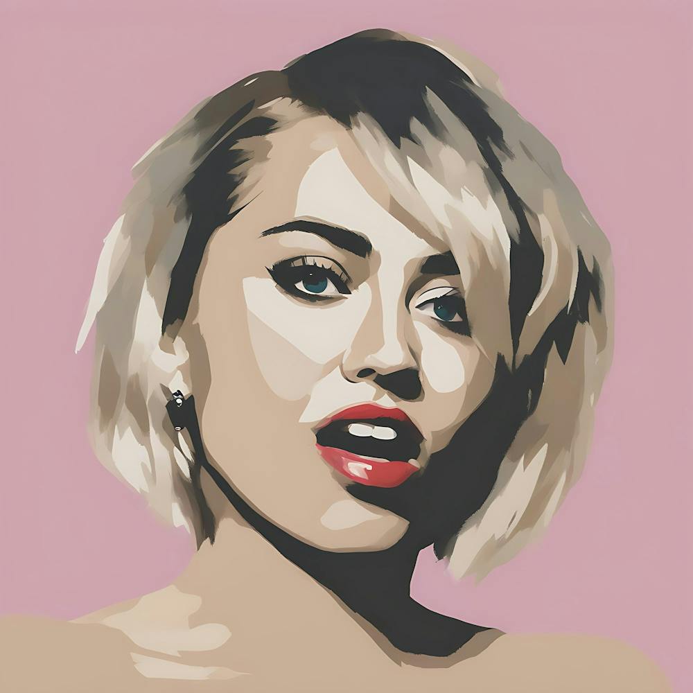 Miley Cyrus Andy Warhol Vibes