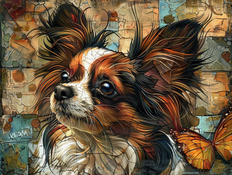 Papillon Fine Art Portrait 2
