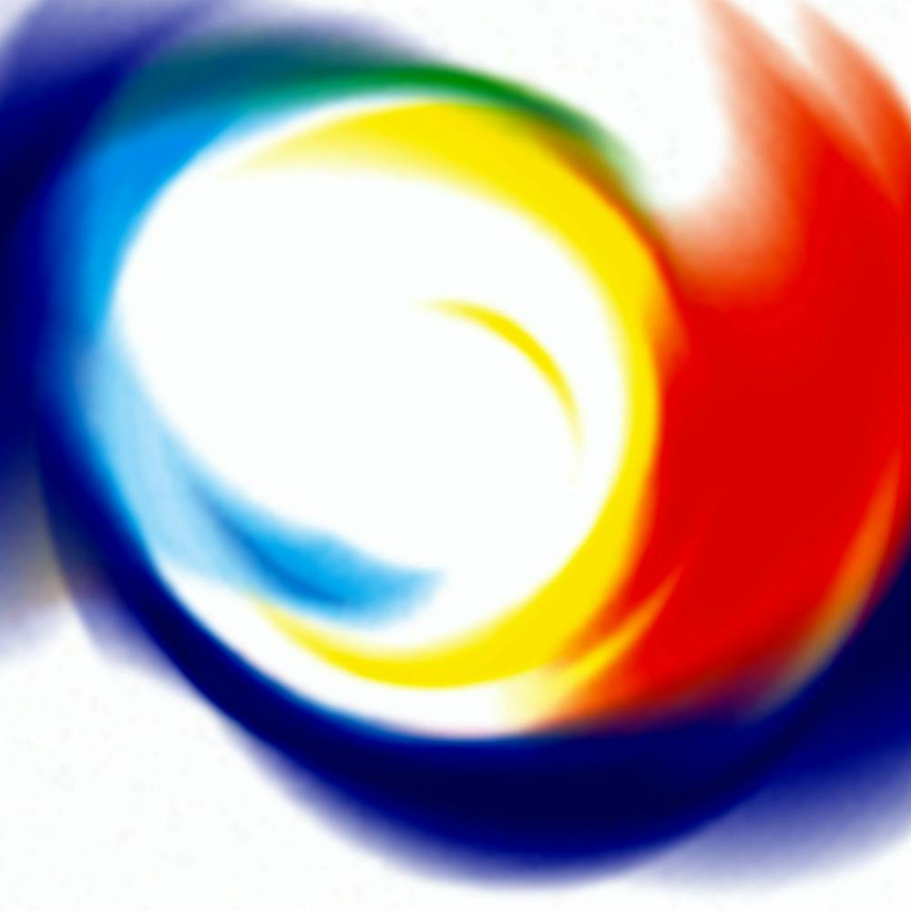Abstract White Colourful 1
