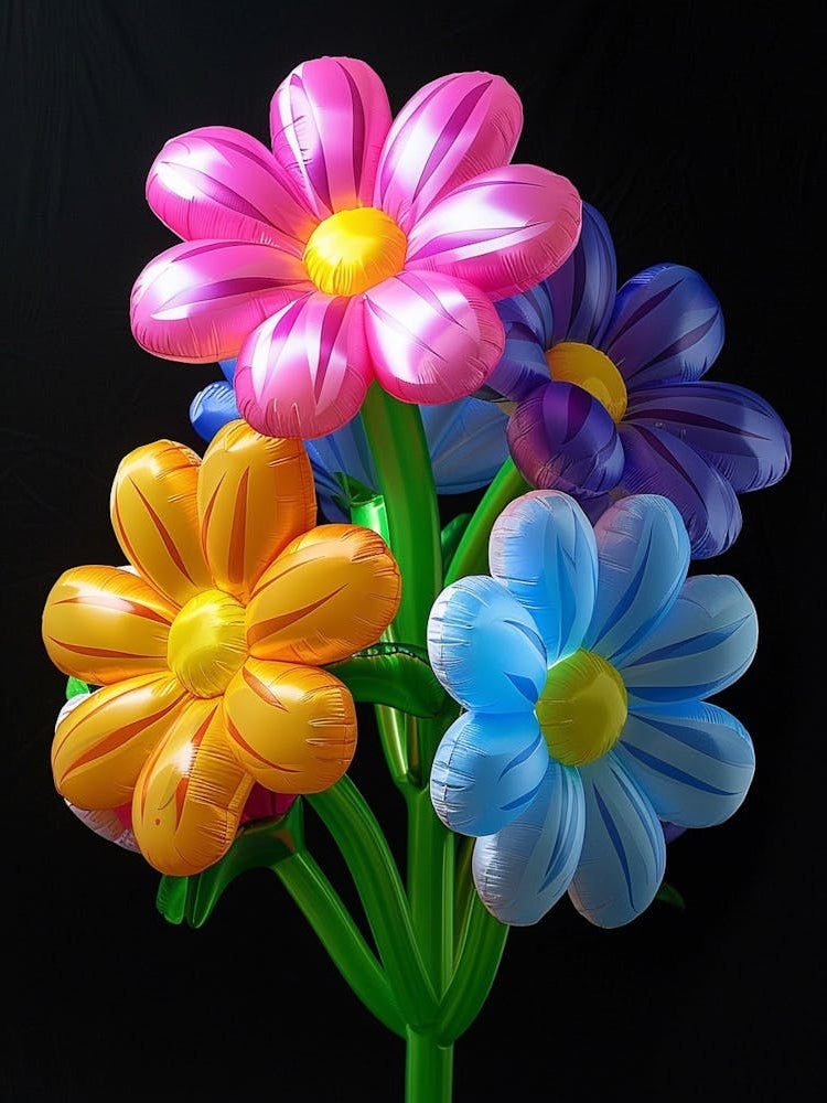 Bright Inflatable Flowers Asters 5